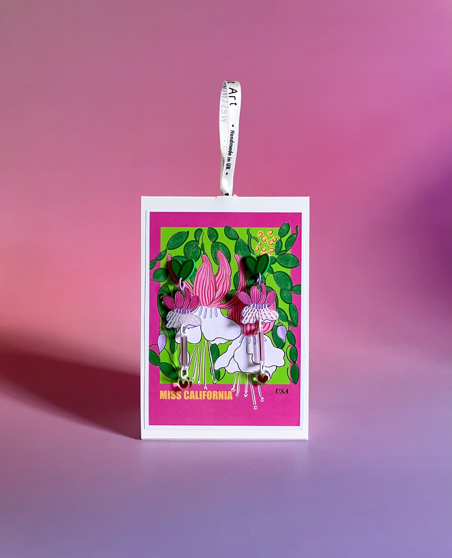 Botanical Wearables- Miss California/American Fuchsia