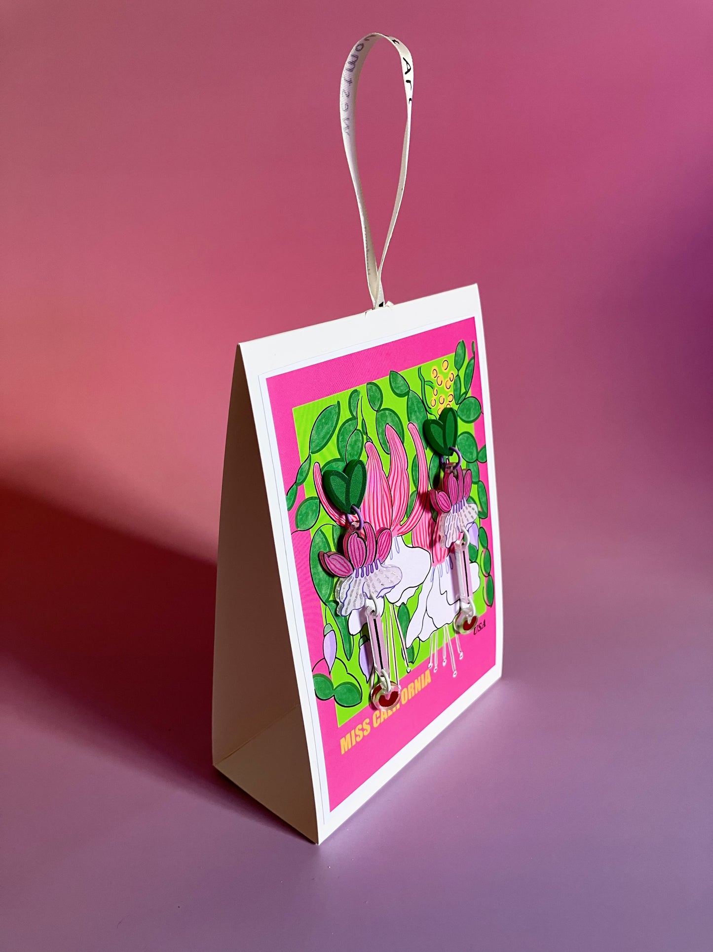 Botanical Wearables- Miss California/American Fuchsia