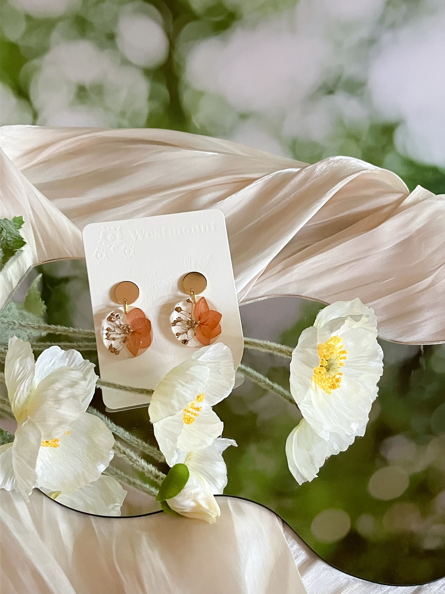 Autumn Golden Earrings-Gift From Gardens 010