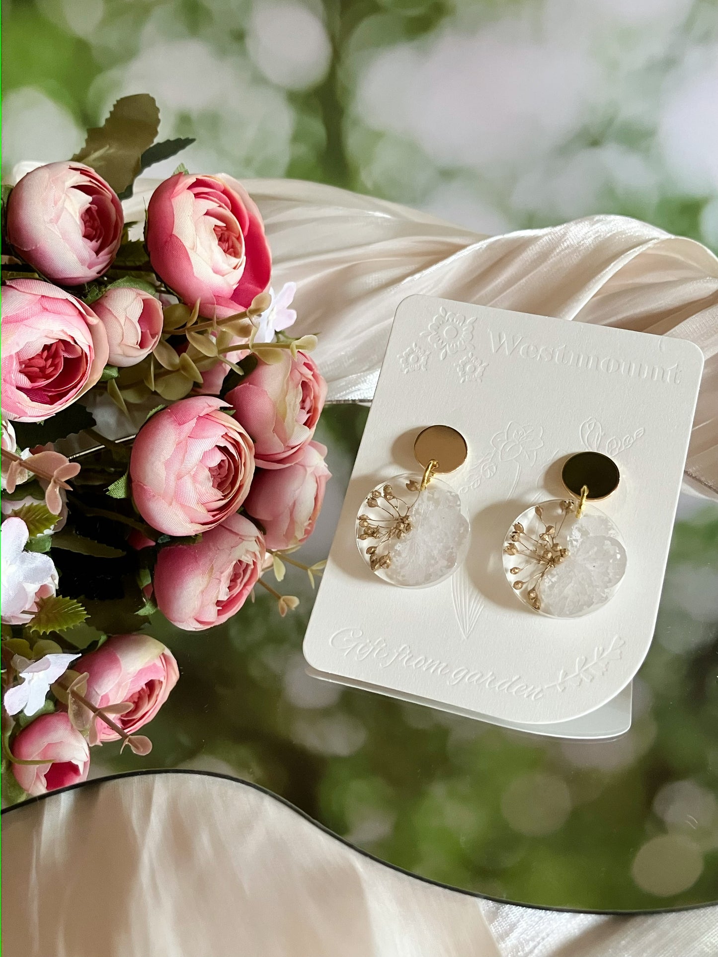 Winter Snow flower Earrings-Gift From Gardens 004