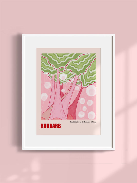 Rhubarb Art Print (Unframed)