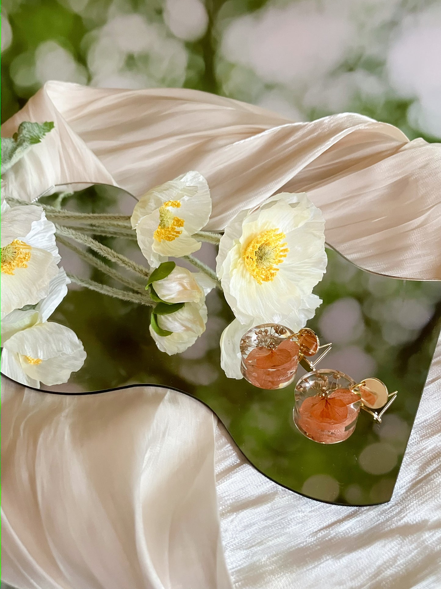 Autumn Golden Earrings-Gift From Gardens 010