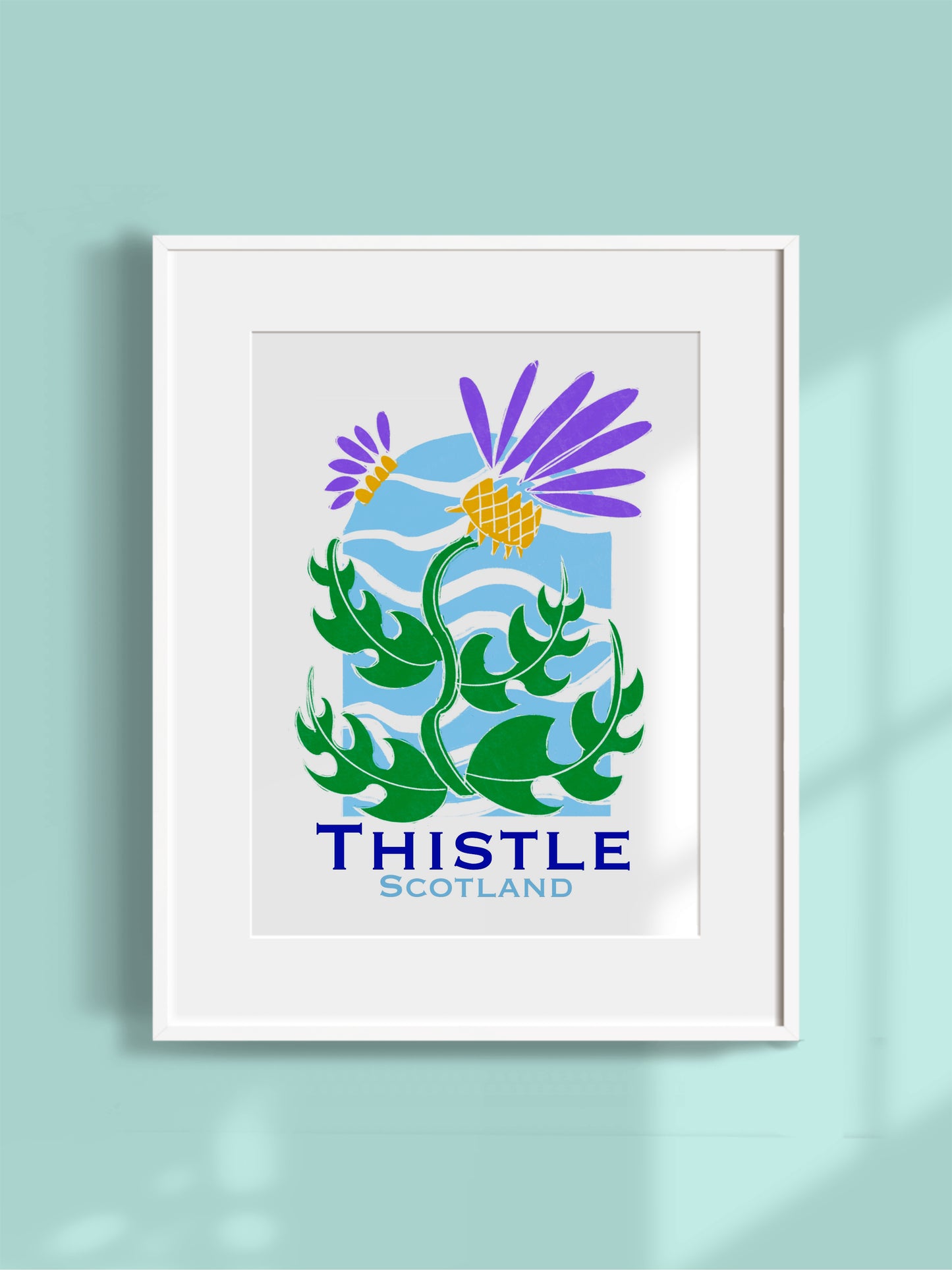 Botanical Art Print- Thistle- A4 Unframed