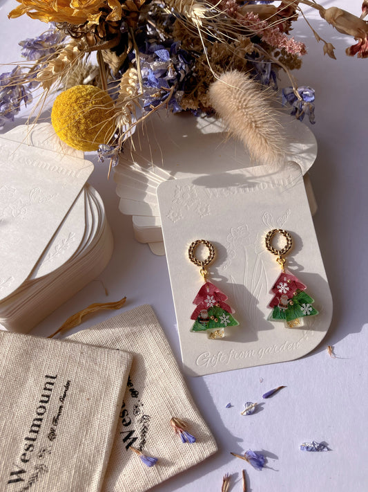 Christmas Tree Earrings - Gift from Gardens 006