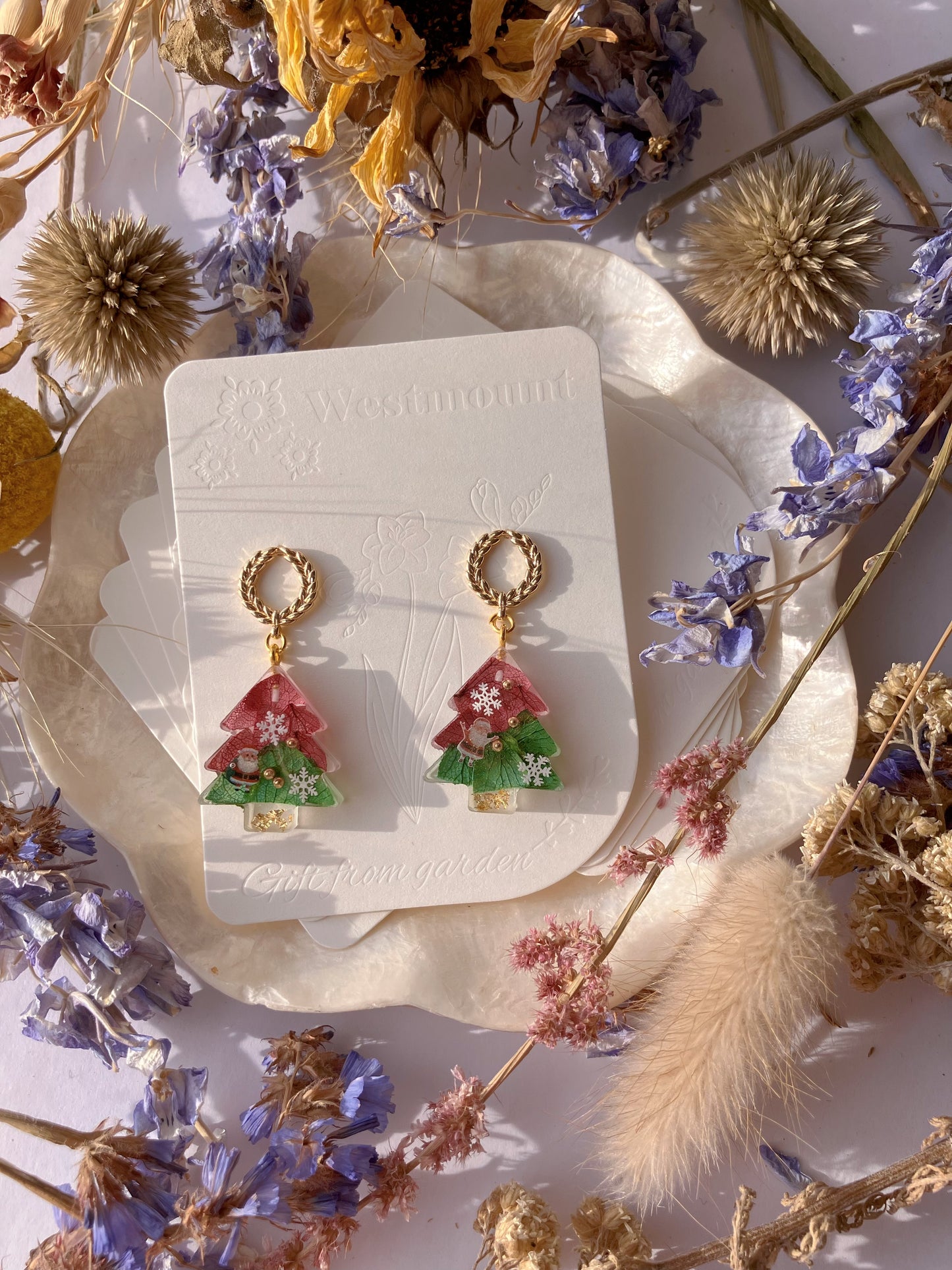 Christmas Tree Earrings - Gift from Gardens 006