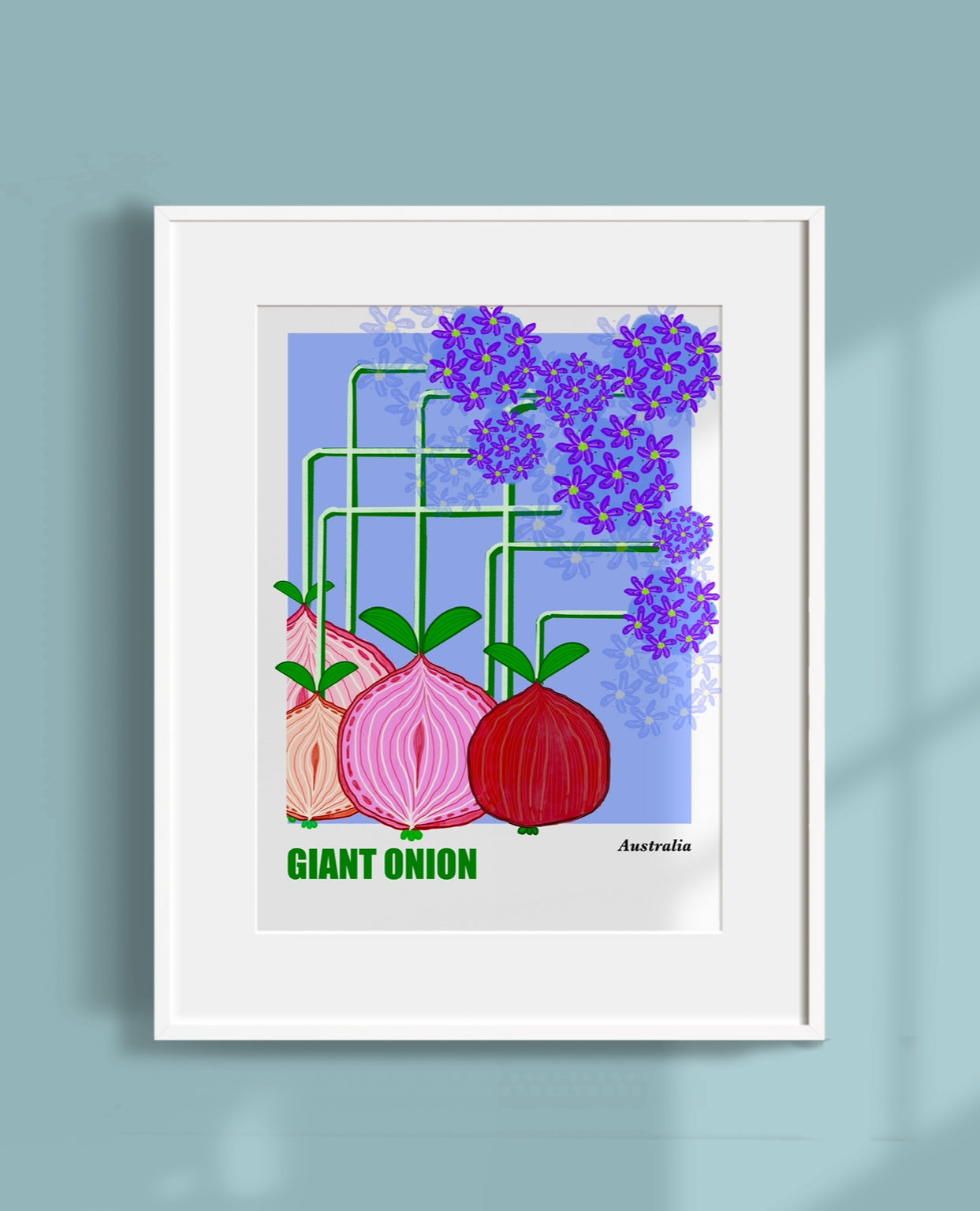 Giant Onion Art Print - Unframed