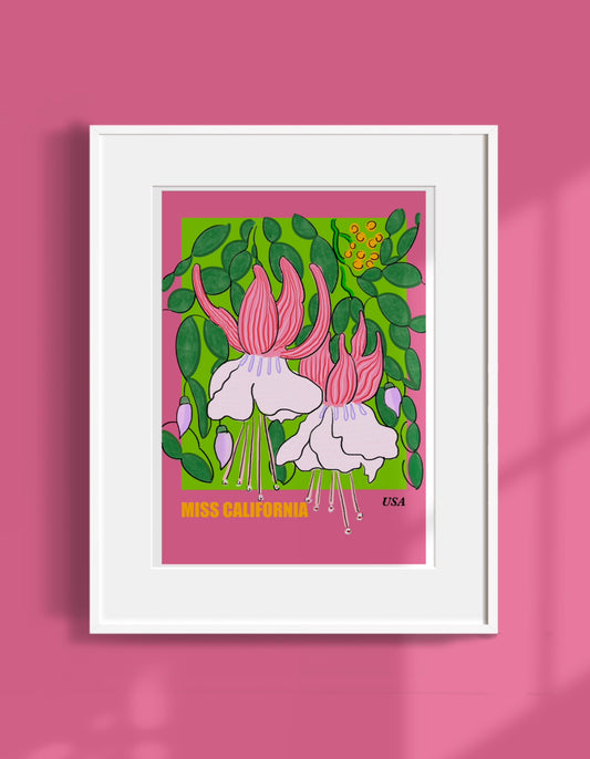 Fuchsia Art Print - Unframed